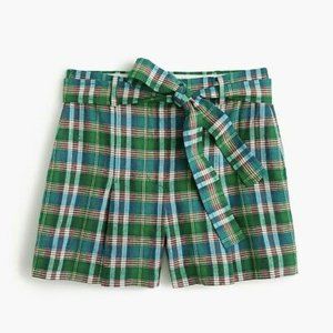 JCrew pleated shorts w/ tie belt